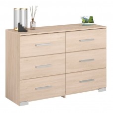 Cómoda para dormitorio Baltic Color Roble Japonés 121x81 cm