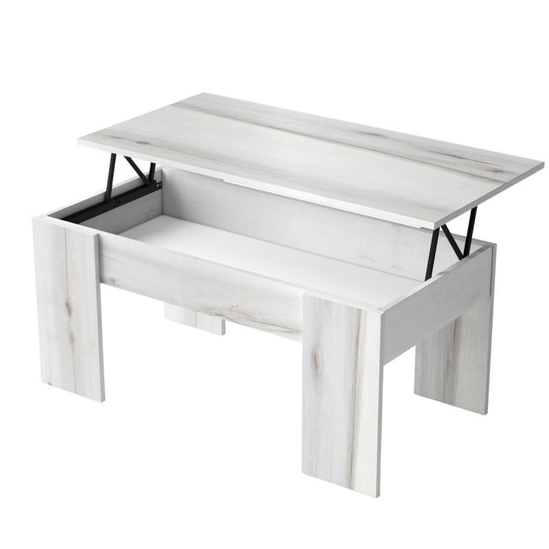 Conjunto de Muebles de Salón Comedor Tokio en Blanco Albo y Roble Rayado Conjunto de Muebles de Salón Comedor Tokio en Blanco Albo y Roble Rayado