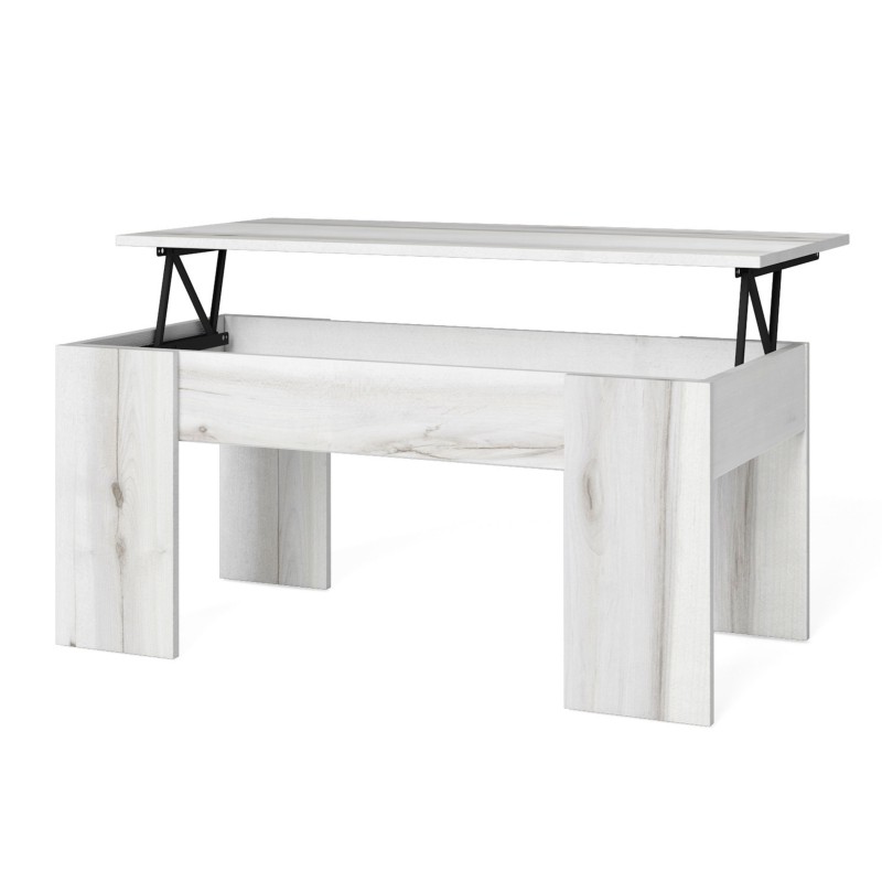 Conjunto de Muebles de Salón Comedor Tokio en Blanco Albo y Roble Rayado Conjunto de Muebles de Salón Comedor Tokio en Blanco Albo y Roble Rayado