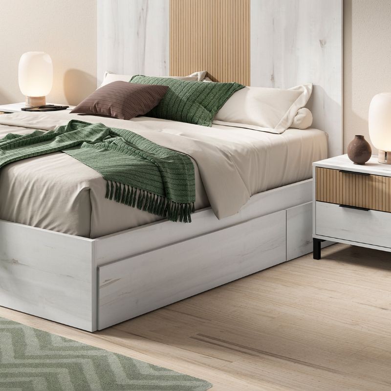 Cajón Inferior Cama Aro Color Blanco Albo 191x25x50 cm