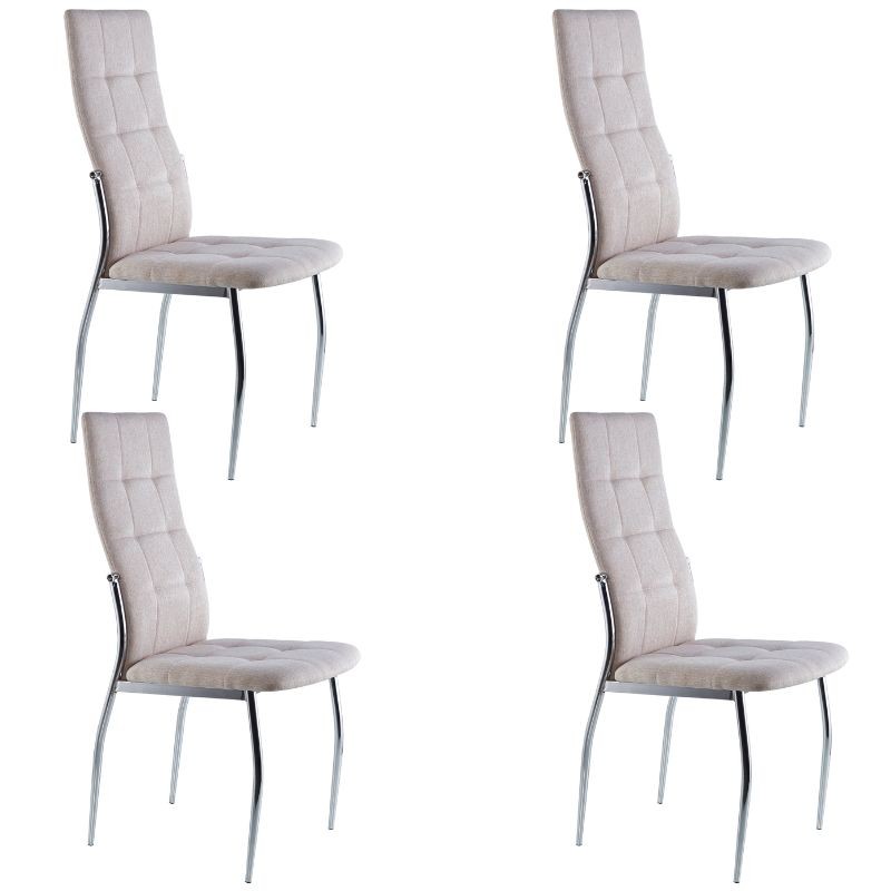 Silla Comedor Dest Estilo Moderno Color Beige