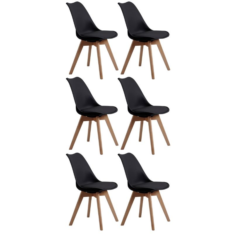 Silla Nordica Color Negro Bistro Para Salón Comedor