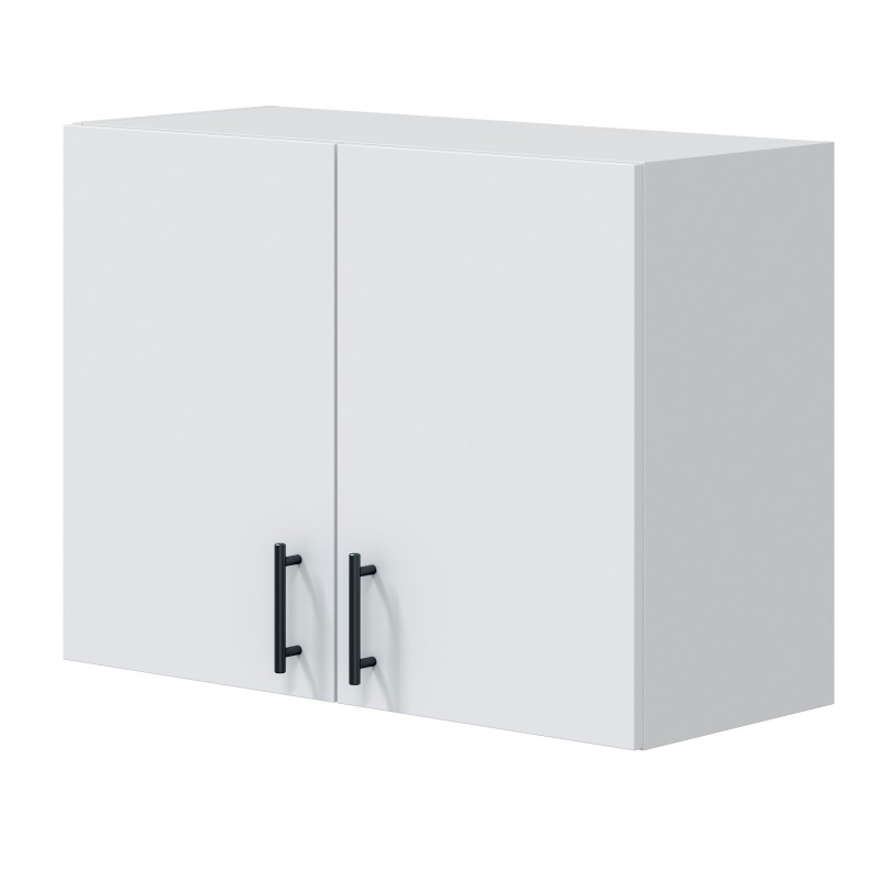 Cocina Modular Kira Completa Blanco Brillo y Roble Canadian 240 cm Cocina Modular Kira Completa Blanco Brillo y Roble Canadian 240 cm