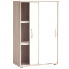 Zapatero 2 puertas correderas Blanco y Roble 68 cm Zapatero 2 puertas correderas Blanco y Roble 68 cm