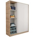 Armario con Puerta Corredera Tibet Cambrian y Blanco 150x200 cm