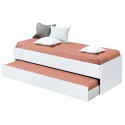 Cama Nido Tibet Dormitorio Juvenil Color Blanco Mate 90x190 cm