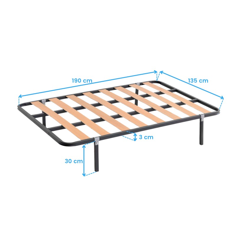 Somier de Láminas Tubo 30x30 mm (Con Patas) Somier de Láminas Tubo 30x30 mm (Con Patas)