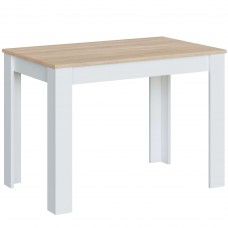 Mesa de cocina Cloe fija auxiliar roble y blanco 78x109x67 cm Mesa de cocina Cloe fija auxiliar roble y blanco 78x109x67 cm