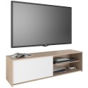 Mueble de TV Trevo 155 cm Salón Color Roble Jackson y Blanco