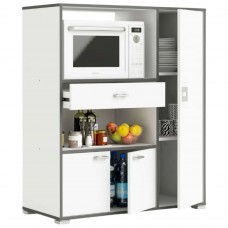 Mueble auxiliar micro 3 puertas 90x107 blanco