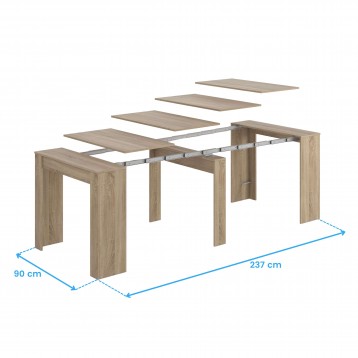 mesa extensible Train cotas 12
