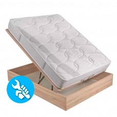 Pack Canapé Gred + Colchón Viscoelástico 26 cm Color Roble