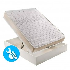 Pack Canapé Gred + Colchón Viscoelástico 22 cm Color Blanco Mate Pack Canapé Gred + Colchón Viscoelástico 22 cm Color Blanco Mate