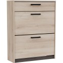 Mueble zapatero Watson 2 trampones Roble kronberg y Roble Waterford 80 cm