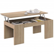 Mesa de Centro Elevable 100x50 cm Roble