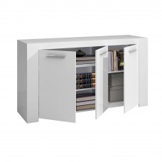 Aparador 3 puertas Ambit 144 cm color blanco artik Aparador 3 puertas Ambit 144 cm color blanco artik