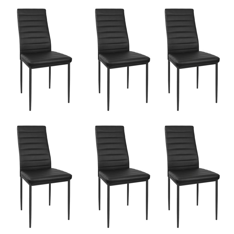 Silla de Comedor Avat Estilo Industrial Color Negro