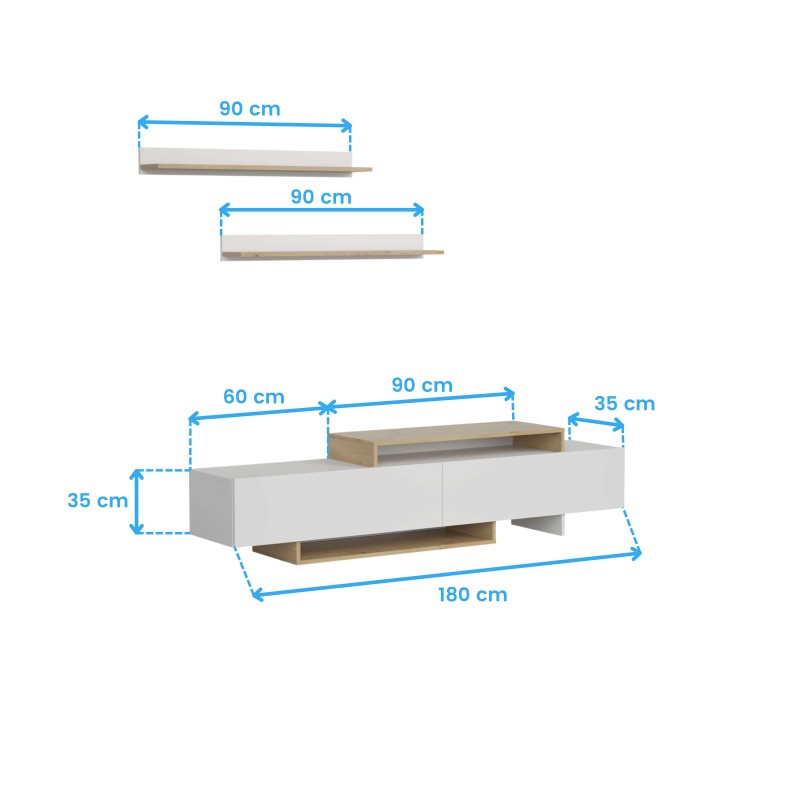 mueble salón opole cotas 7