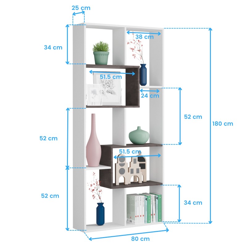 estanteria Andy cotas 6