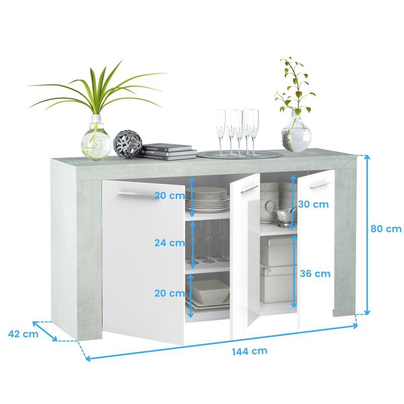 aparador industrial cotas 6 aparador industrial cotas 6