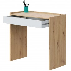 Mesa Escritorio Noa con cajón Roble Nodi y Blanco Artik 82 cm Mesa Escritorio Noa con cajón Roble Nodi y Blanco Artik 82 cm