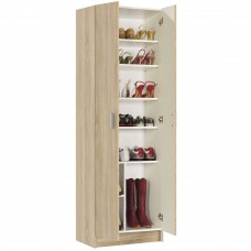 Mueble Zapatero Recibidor Armario Auxiliar 2 P Color Roble Canadian 59 cm Mueble Zapatero Recibidor Armario Auxiliar 2 P Color Roble Canadian 59 cm