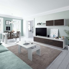 Muebles Salón Comedor Estilo moderno Andy II Color Blanco y Óxido Muebles Salón Comedor Estilo moderno Andy II Color Blanco y Óxido