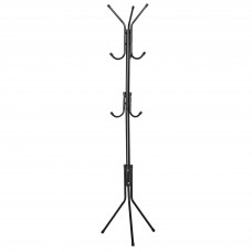 Perchero de Pie 8 colgadores color negro 172 cm Perchero de Pie 8 colgadores color negro 172 cm