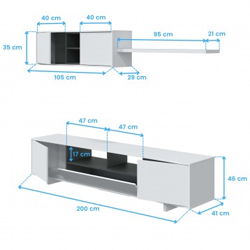 mueble tv Belus cotas 7