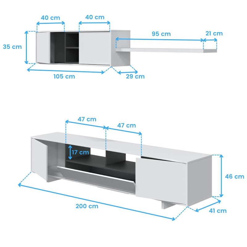 mueble tv Belus cotas 7