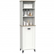 Columna de Baño Toscana Blanco Soft y Roble 47x168 cm