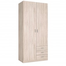 Armario Roma 3 cajones 2 puertas color sahara 100x216 cm Armario Roma 3 cajones 2 puertas color sahara 100x216 cm