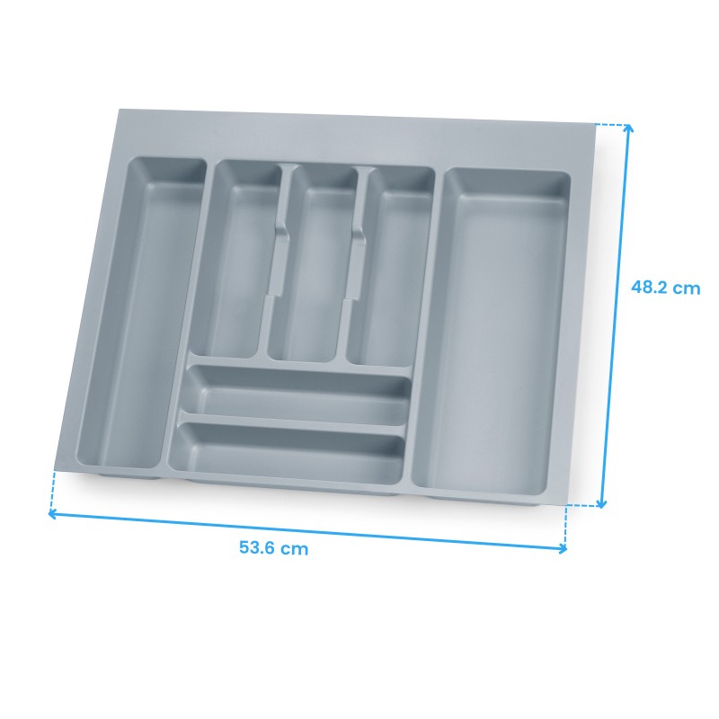 Cubertero Optima para cajón universal Color Gris