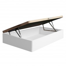 Cama Canapé de Apertura Lateral Plenit Blanco Mate Con Base Tapizada
