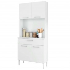 Armario Aparador Cocina 4 Puertas 1C Blanco 80x180 cm Armario Aparador Cocina 4 Puertas 1C Blanco 80x180 cm