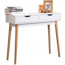 Mueble De Entrada Recibidor Fiano en color blanco 90 cm