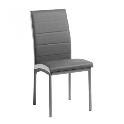 Sillas Salón Comedor Moderno Color Gris Meli
