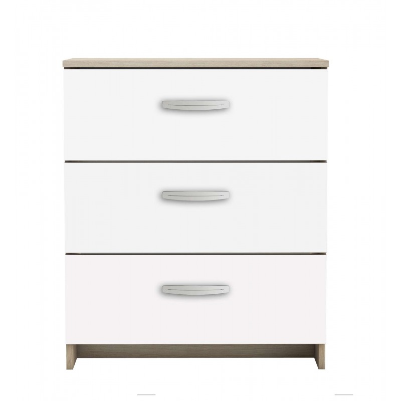 Mesita 3 Cajones Frontal