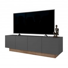 Mueble de TV Opec 184 cm 4 Puertas Roble Authe y Gris