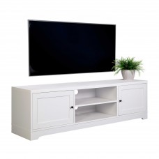 Mesa De TV Ottavia 2 Puertas Color Blanco Mate 160 cm