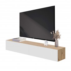Mueble TV Kaway Salón Comedor Roble Nodi y Blanco Artik 180 cm