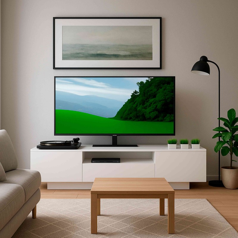 Mueble Tv Sami en Color Blanco Mate 200 cm