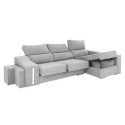 Sofá Chaise Longue Oscar Color Gris Claro 263 cm