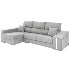 Sofá Chaise Longue Oscar Color Gris Claro 263 cm