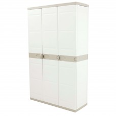 Armario Exterior 3 Puertas Titanium Color Beige 105x176 cm