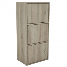 Armario Auxiliar 3 Puertas Plea Color Roble Sonoma 42x92x29 cm