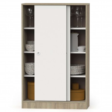 armario multiusos bajo abierto doble