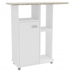 Mueble Auxiliar De Planchado Color Blanco 91x91 cm