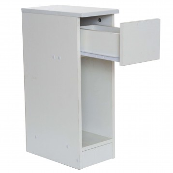 Mesita Slim Blanco Abierta