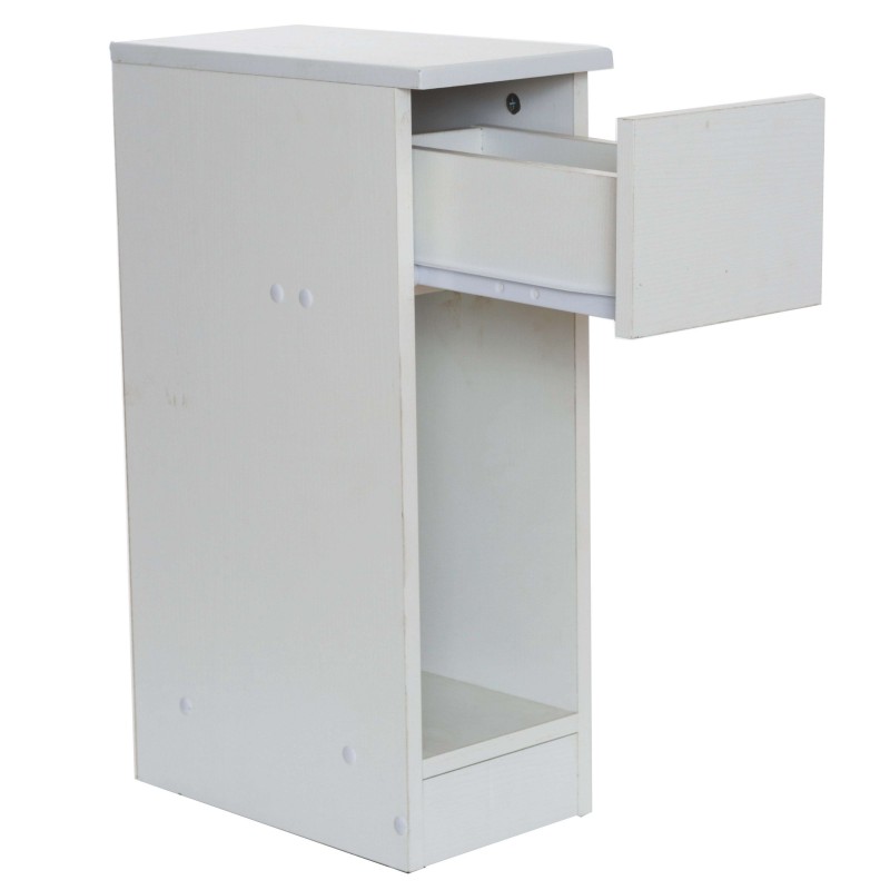 Mesita Slim Blanco Abierta